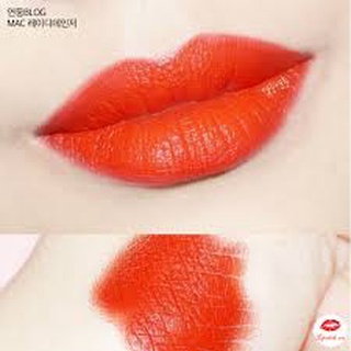 💄💄Son MAC Lady Danger 607 Màu Đỏ Cam – Matte