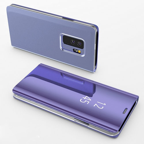 Ốp điện thoại có nắp gập sang trọng thiết kế tráng gương thời trang cho Samsung Galaxy S10 S9 S8 Plus S10e S10-5G