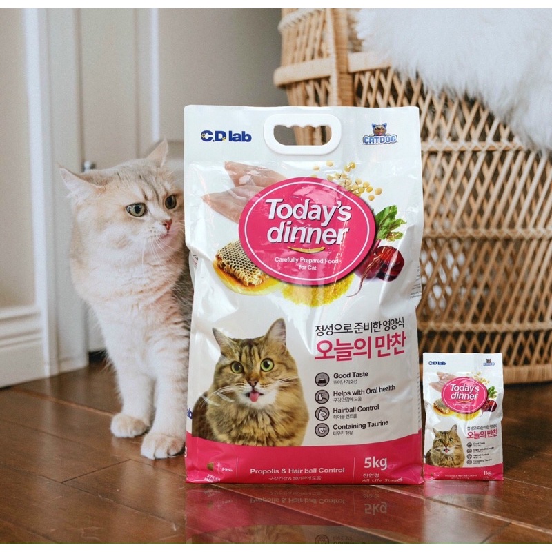 Thức ăn cho mèo TODAY DINNER thức ăn cho mèo 5kg(Hàn Quốc