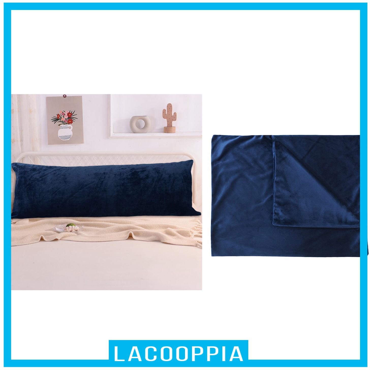 [LACOOPPIA] Non-Allergenic Bolster Pillow Case Long Body Support Orthopedic Pregnancy