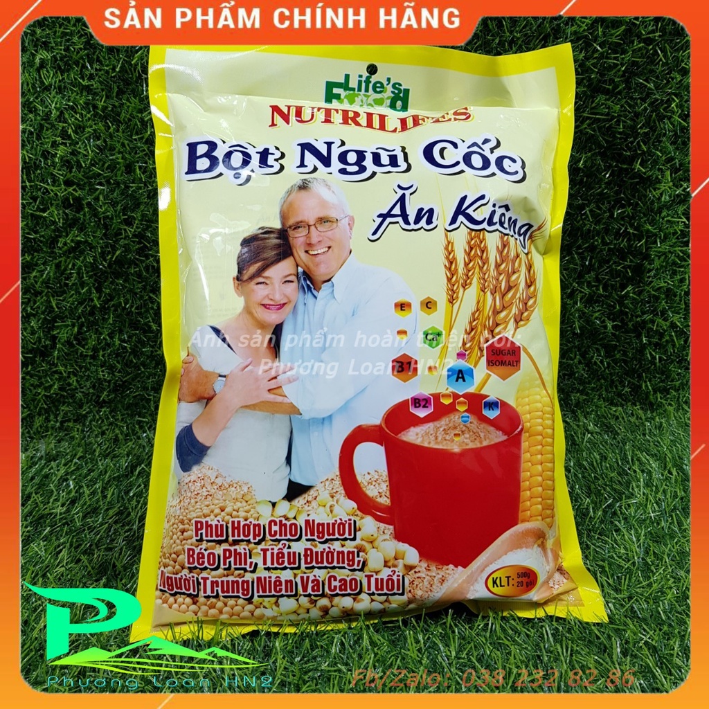 Bột ngũ cốc ăn kiêng Nutrilifes Life's Food cho người béo phì, tiểu đường, có lợi cho tiêu hoá bịch 500g