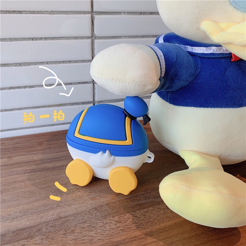 Disney Vỏ TPU Bảo Vệ Hộp Sạc Tai Nghe Hình Vịt Donald Mickey Cho compatible AirPods3 compatible AirPods3 Pro compatible AirPods2 Gen Mới