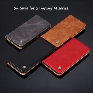 Samsung Galaxy M31 Phone Case Samsung M11 M21 M30S M80S M10S M40 M60 M10 M20 M30 M60S A81 A60 A30 A20 A91 Luxury Flip Retro Wallet Leather Protective Cover