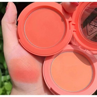 (AUTH) PHẤN MÁ HỒNG 3CE FACE BLUSH MOOD #FULL OF CHARM, #SOFT SALMON