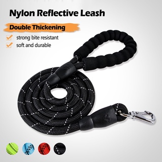 Dây xích phản quang cho chó lớn nhỏ Nylon Huấn luyện bền Dây xích cho chó Bulldog Pháp Labrador Sản phẩm dây xích cho chó lớn nhỏ