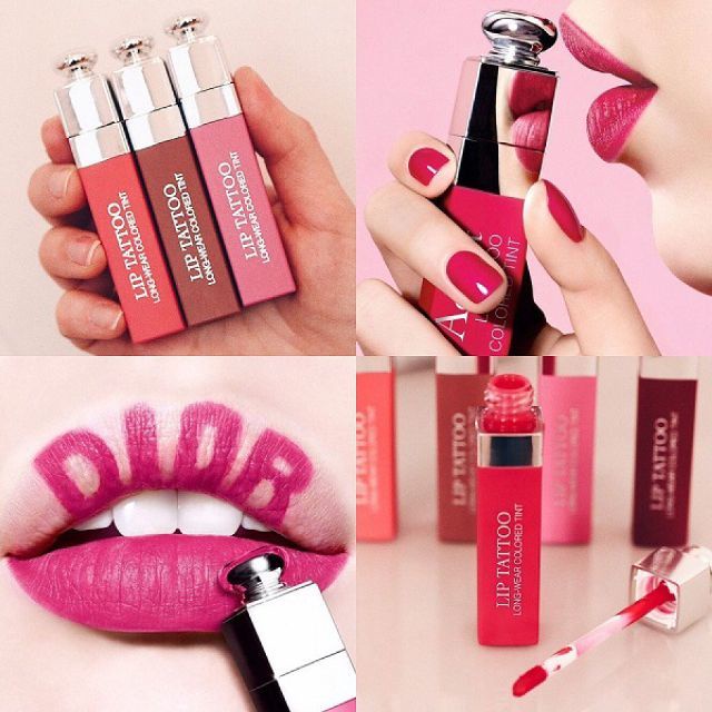 Son Kem Lì Dior Addict Lip Tattoo Longwear Colored Tint Bền Màu Full Size (Unbox)