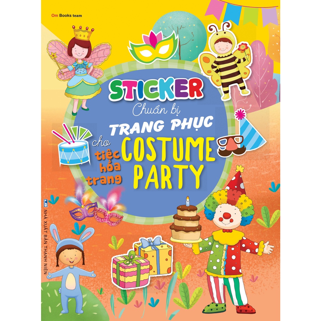 Sách - Sticker chuẩn bị trang phục cho tiệc hóa trang - Costume party (NDB50)