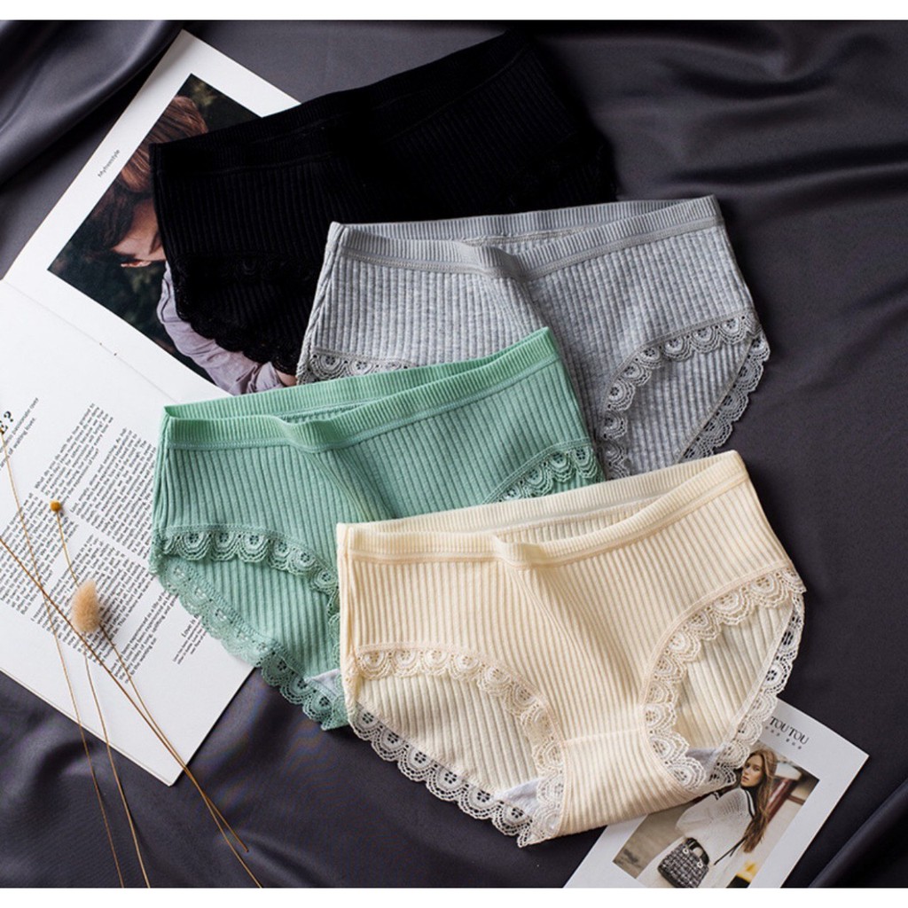 Combo 5 quần lót nữ cao cấp tăm tre KHÁNG KHUẨN, cotton co dãn đàn hồi tốt, thoải mái, thoáng mát.