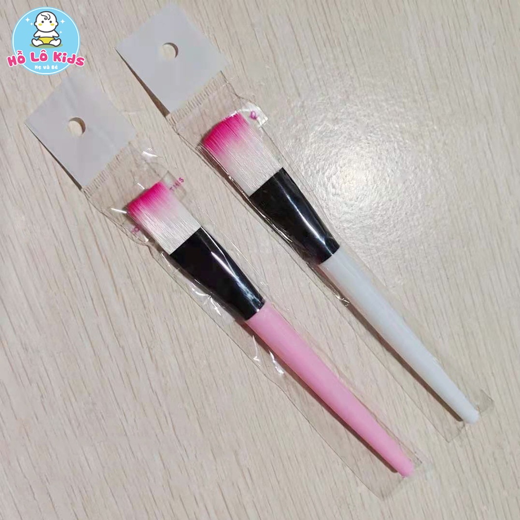 Cọ quét mặt nạ đắp mặt mask cán nhựa hồng trắng Hồ Lô Kids
