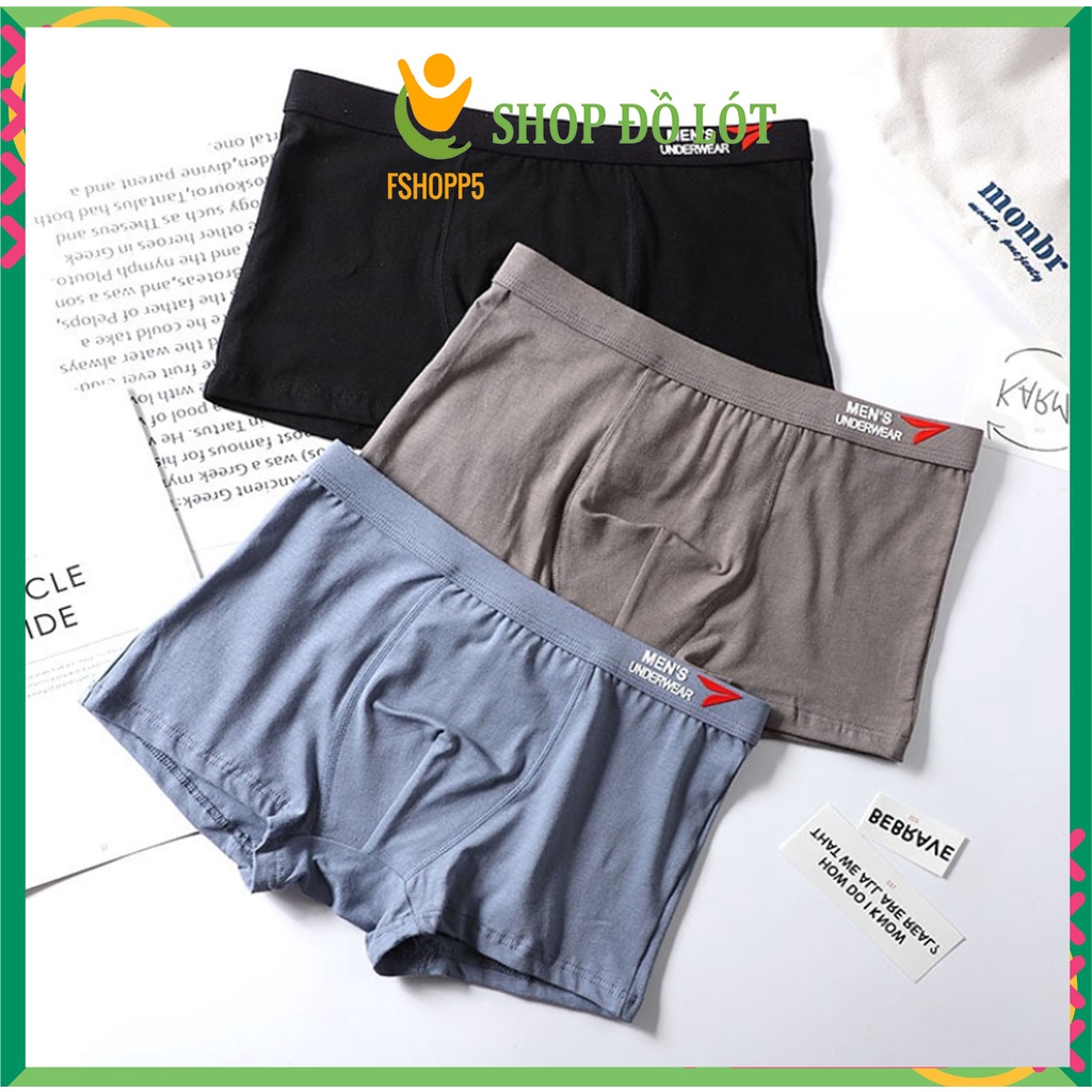 HỘP 4 Quần sịp boxer Cotton cao cấp dành cho nam kháng khuẩn xuất nhật LOTNAM09