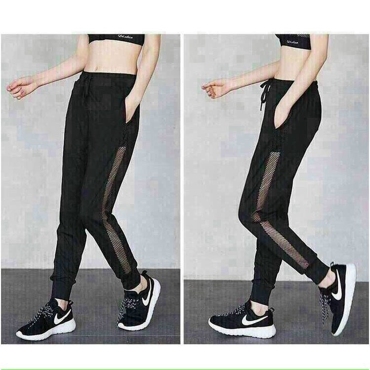 Quần jogger nữ lưới thể thao tập gym, yoga D017