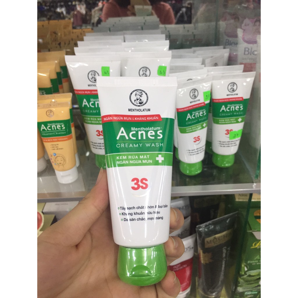 Acnes Creamy Wash – Kem rửa mặt ngăn ngừa mụn 50g, 100g