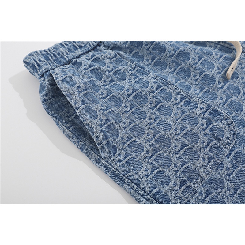 Quần short Denim Thể Thao Lưng Co Giãn Thời Trang Unisex