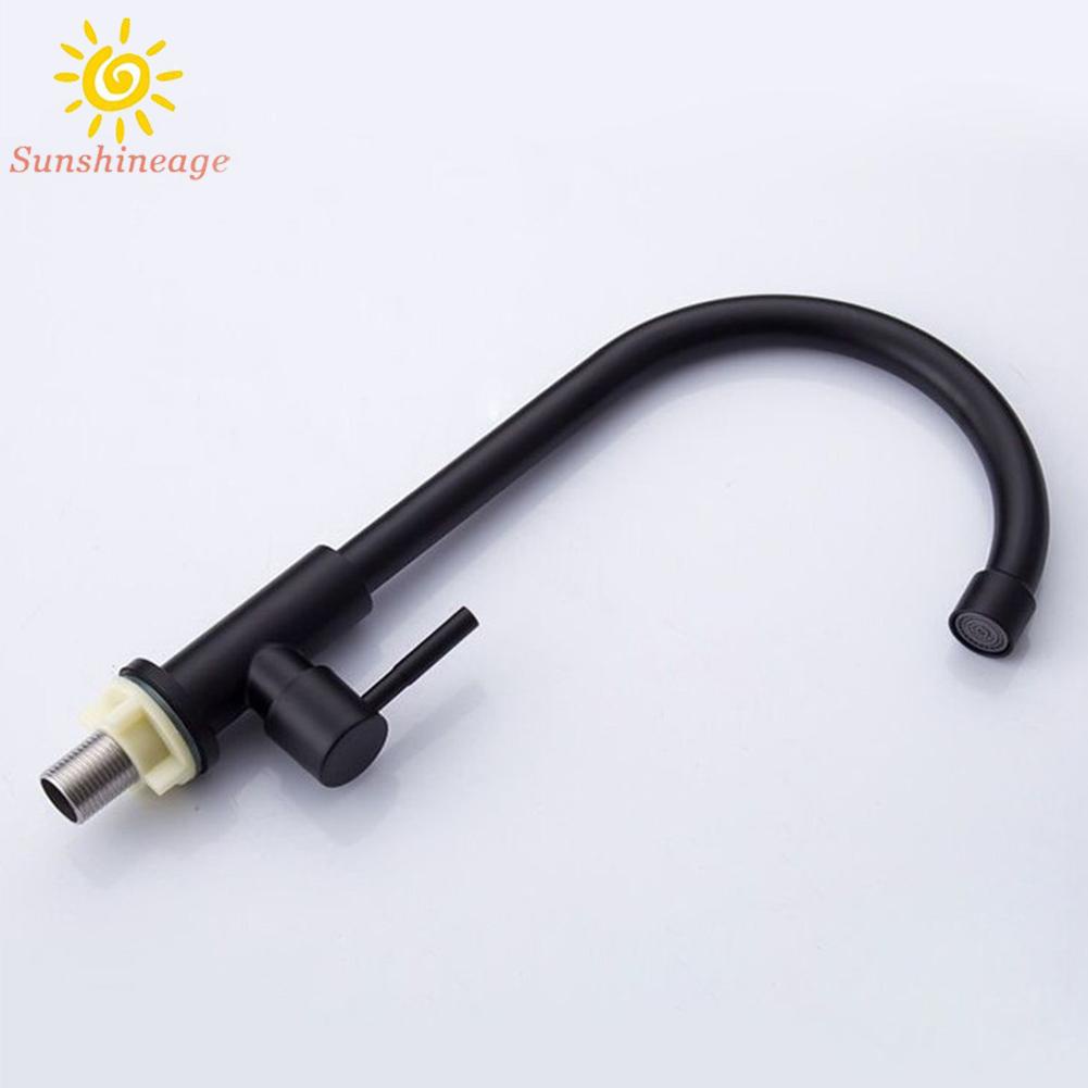 Faucet 304 Stainless Steel Black Kitchen Faucet Single Hole High Quality