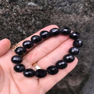 VÒNG TAY PHA LÊ ĐEN CẮT GIÁC