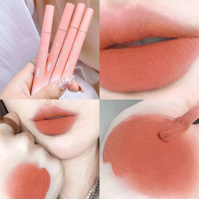 Mờ / matte Son Môi Dạng Lỏng Chống Nước Không Phai Không Dính Cốc Dạng Lỏng HYJP20416