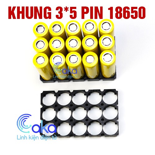 Khung ghép giữ pin 18650 (3x5)