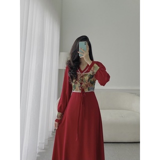 Váy Đỏ Retro