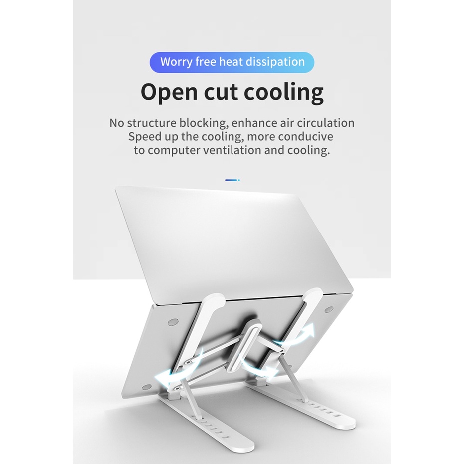 Giá đỡ laptop 11 13 15 17 Notebook  Pro Air Pad bằng hợp kim nhôm chống trượt có thể điều chỉnh