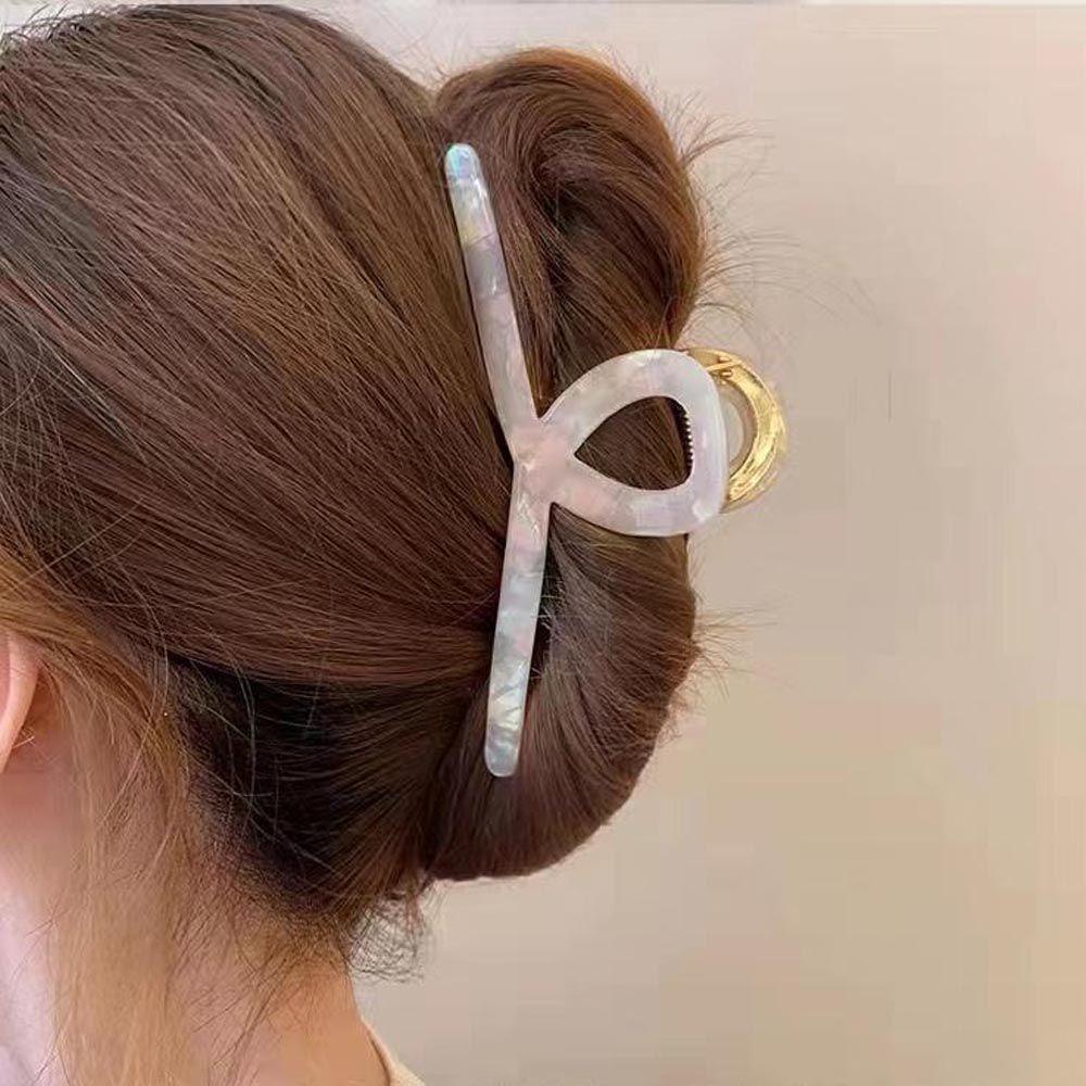 Kẹp Tóc Móng Vuốt Đính Đá Acetate Phong Cách Cổ Điển Cho Nữ Giá Đỡ