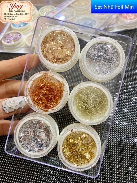 Set Nhũ Lấp Lánh Hơn Đá.Có bán chai ẩn nhũ