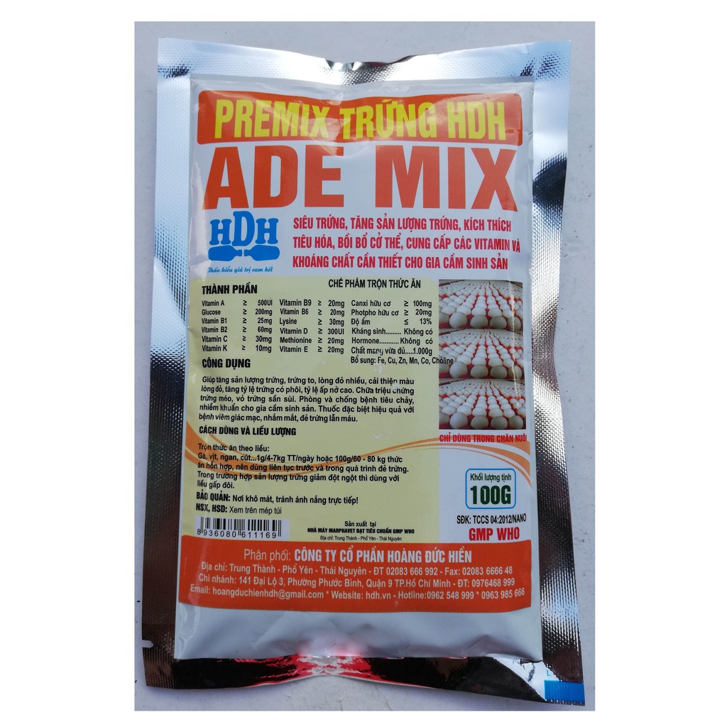 1 gói To nhanh nhanh 100 g Premix khoáng vi lượng dùng tốt cho lợn, trâu bò, gà, vịt, ngan, ngỗng, gà chọi, chim cảnh