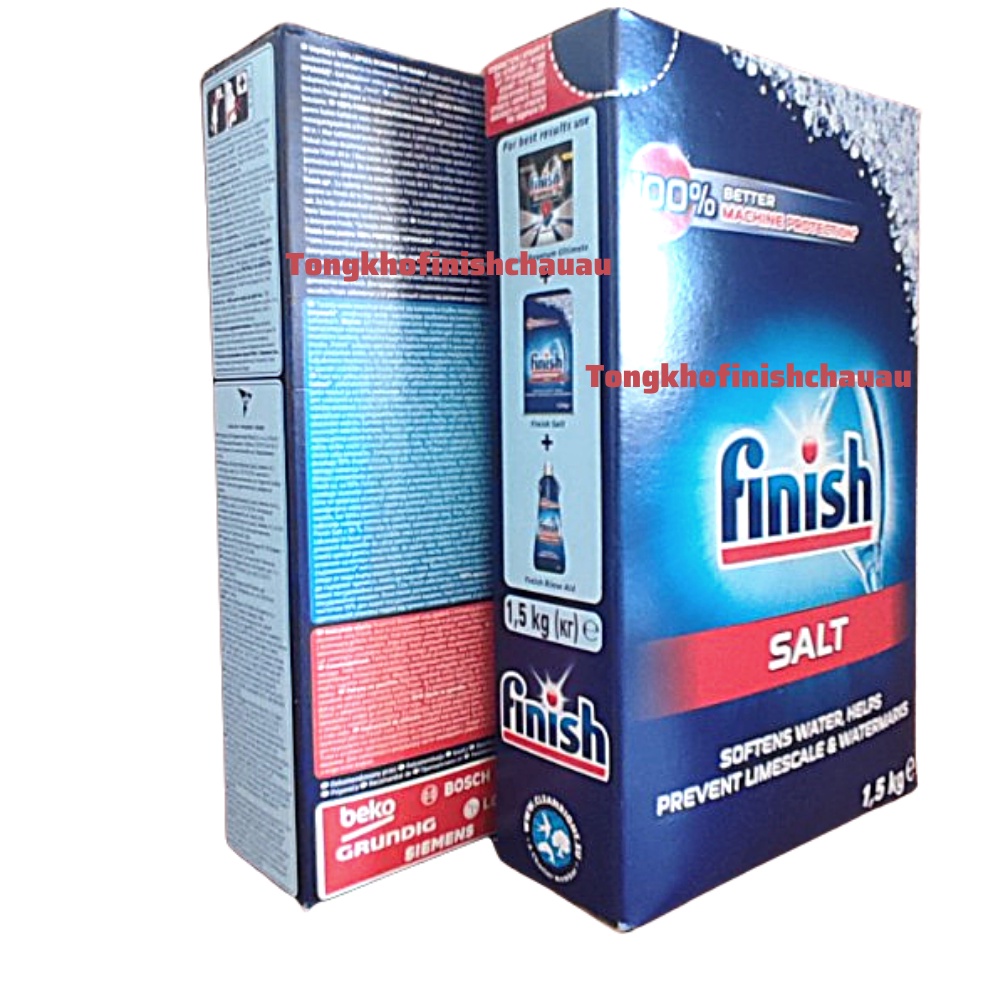 Combo rửa chén Gel finish Eco 0% 900ml+Bóng finish 400ml+ Muối finish 1,5kg dùng cho máy rửa bát.