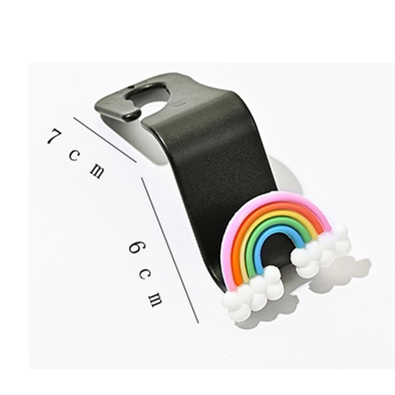 Móc Treo Đồ Mini Hình Hoạt Hình Gắn Sau Ghế Ngồi Xe Hơi Thông Dụng