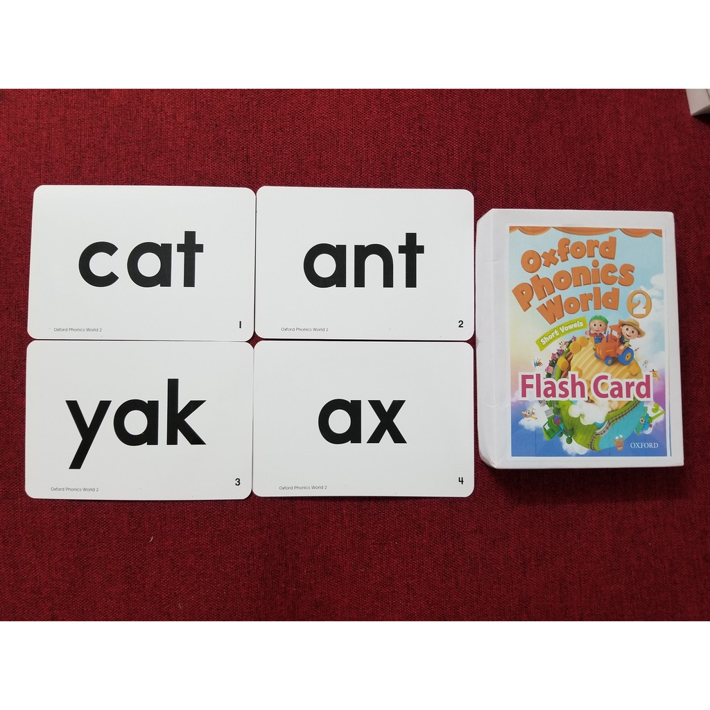 Flashcard Oxford Phonics World 2 💖FREESHIP💖 Bộ thẻ học tiếng anh Oxford Phonics World Level 2