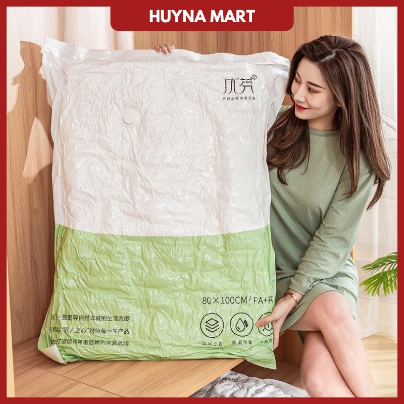Túi Hút Chân Không Đựng Bảo Quản Quần Áo Chăn Màn Cao Cấp Huyna Mart TD11