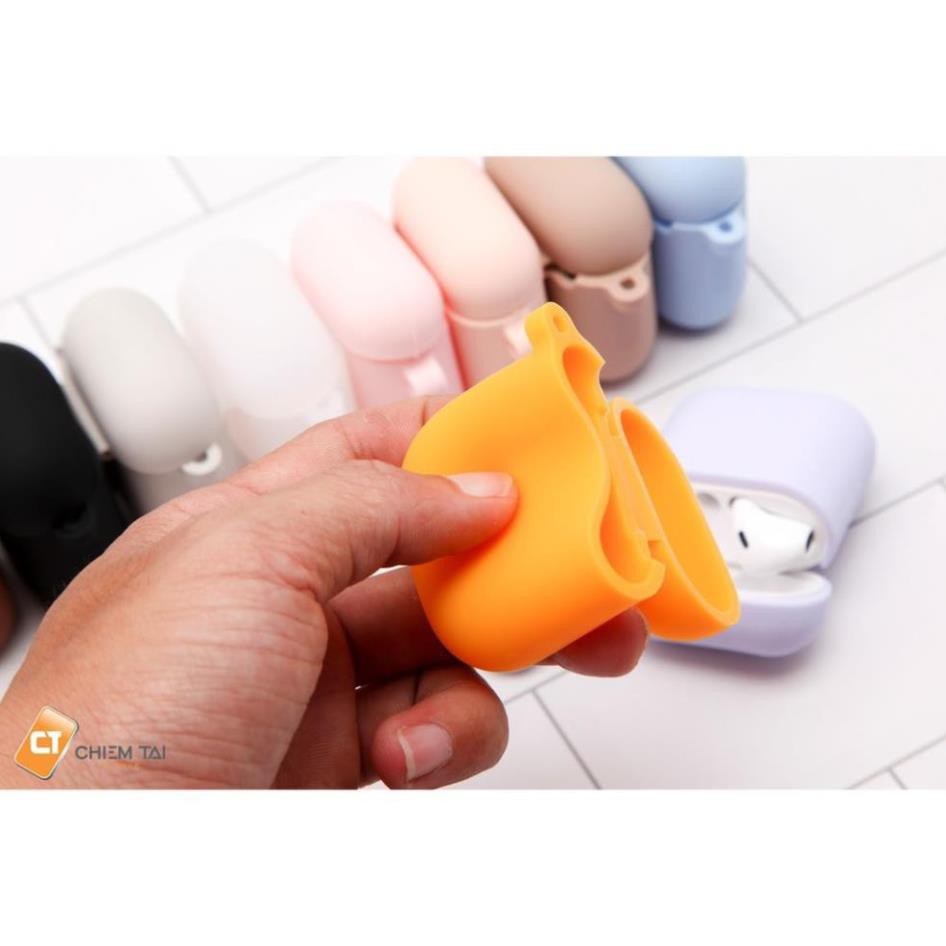 Case Airpods 2, Ốp Bảo Vệ Airpods 2(AirPod1), Chất Liệu Silicol Đựng Tai Nghe Không Dây i11 i12 i18 ... Tặng Kèm Móc Đeo