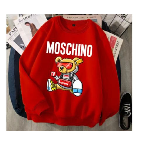 ÁO mẫu gấu MÓSCHINO  mớ vễ , dễ thương , màu đỏ. chất nỉ Bông loại 1