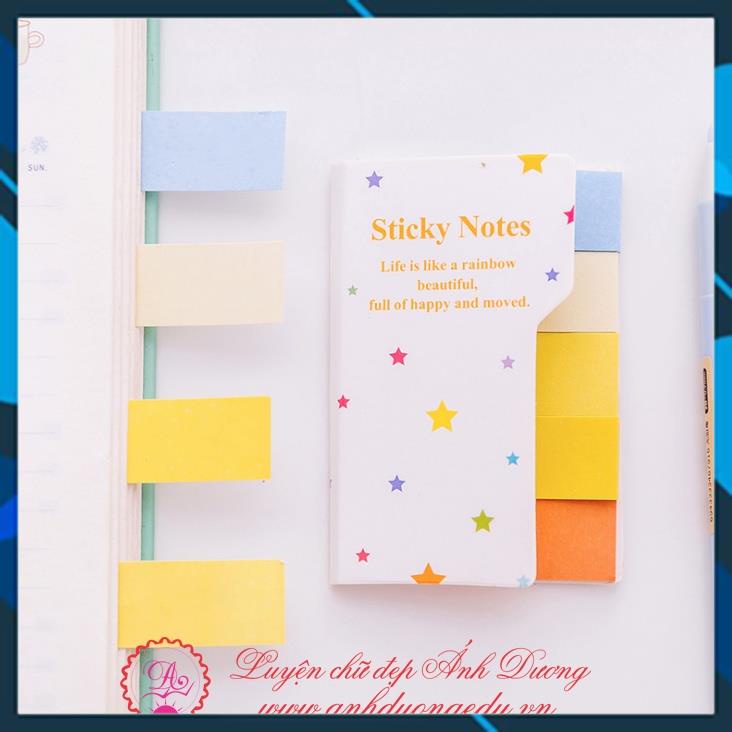 Giấy Sticky Notes 5 thẻ 5 màu Junbei JB008