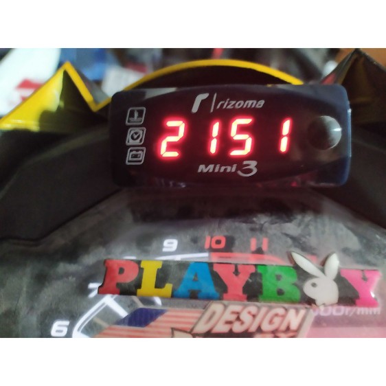 Đồng hồ đo vôn bình, báo giờ xe máy 12v 3in1 (đo thời gian , vôn bình , nhiệt độ)