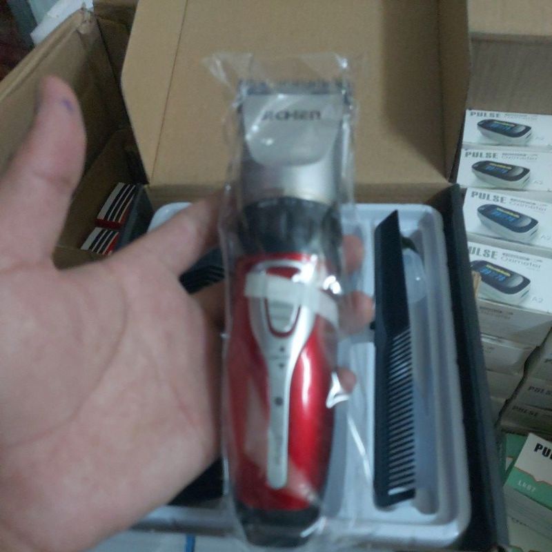 Tông đơ cắt tóc cầm tay di động tích hợp pin sạc, máy cắt tóc, dùng cắt lông động vật, đầy đủ phụ kiện mới tặng dầu