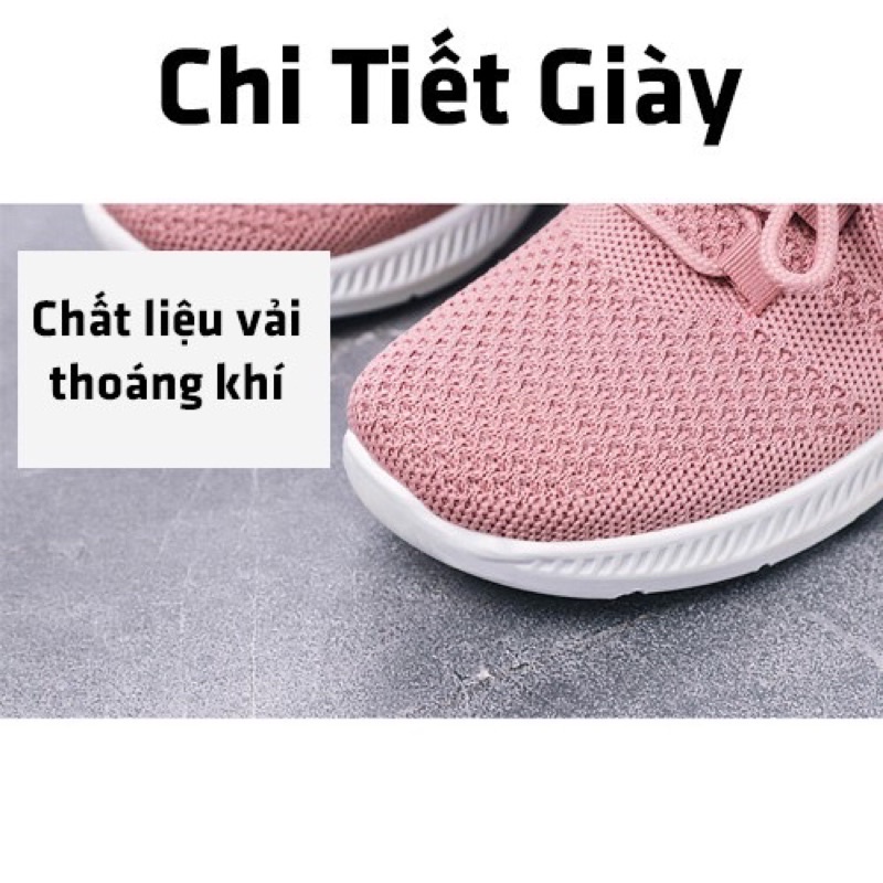 Giày Thể Thao Nữ Đẹp Chuẩn Fom Đi Bộ Thể Dục Đi Học Đi Chơi Hàng Siêu Nhẹ Size 35 - 40