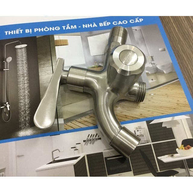 Củ sen Vòi Sen Tắm Lạnh INOX 304 THÂN ĐÚC NGUYÊN KHỐI