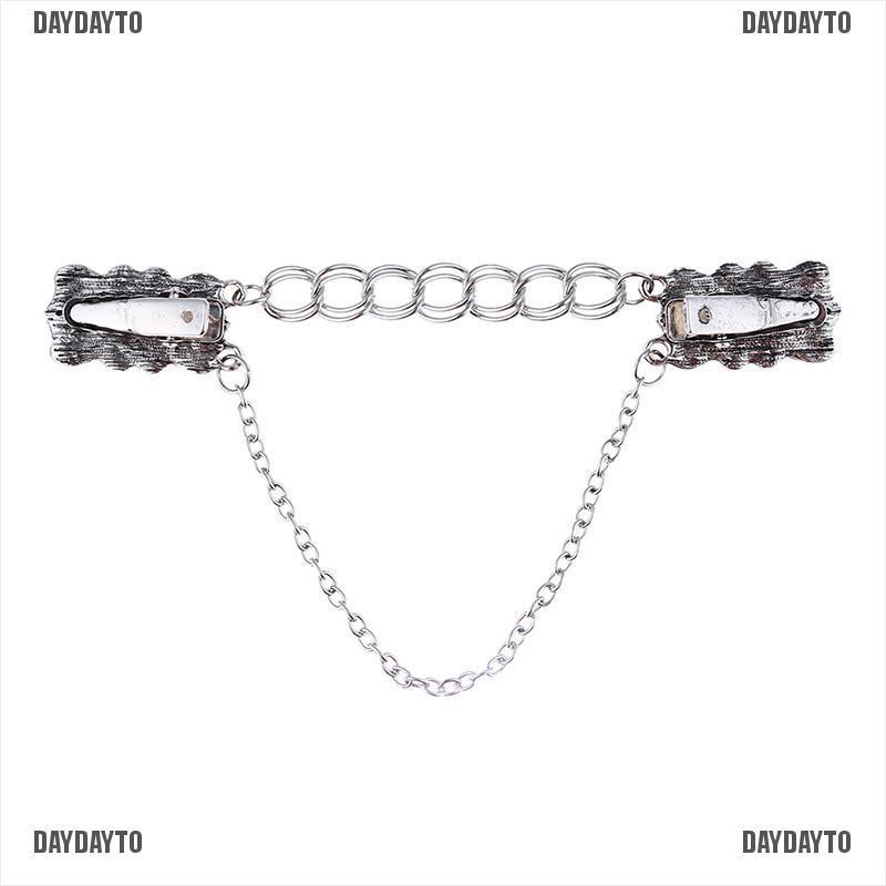 Ghim Cài Áo Hình Hoa Phối Dây Xích Thời Trang Cho Nữ