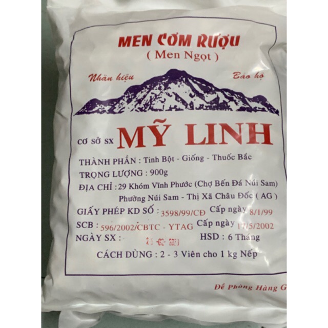 MEN CƠM RƯỢU MỸ LINH 900G NSX 01 06 2022