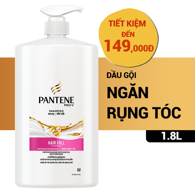 DẦU GỘI PANTENE NGĂN RỤNG TÓC/ SUÔN MƯỢT ÓNG Ả CHAI 1,8L