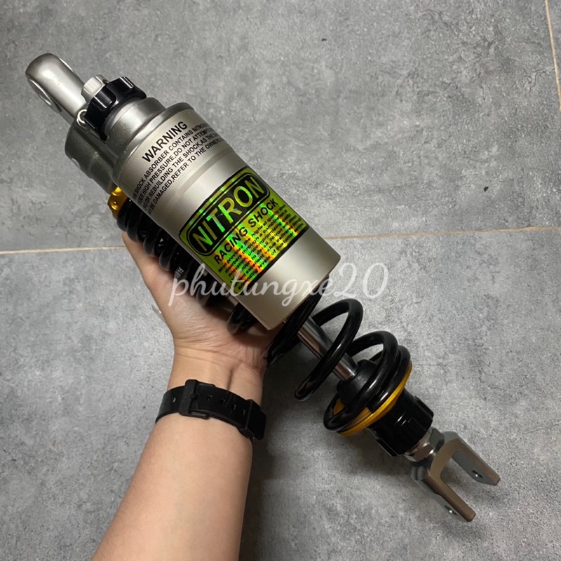 Phuộc nhún sau Nitron bình dầu gắn xe tay ga 1 phuộc Vario Vision Click Lead Janus Luvias Ultimo Sh Mode ...