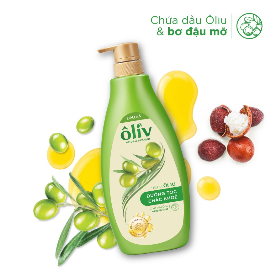 Dầu Xả Ôliv Natural Nourishing Chứa Ôliu Nguyên Chất Dưỡng Tóc Chắc Khỏe 650ml