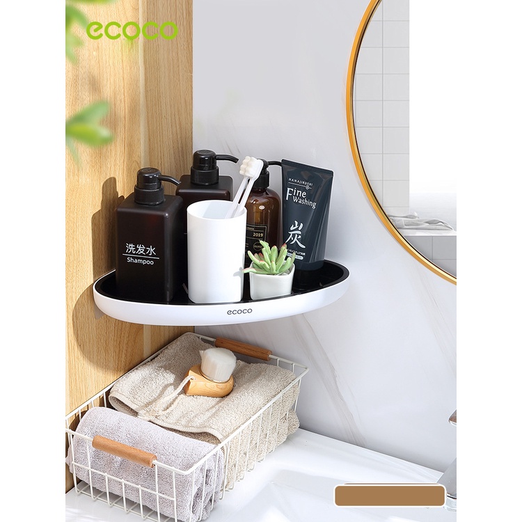 Kệ góc nhà tắm Giá đỡ đựng đồ gắn tường ECOCO đa năng tiện lợi cho nhà tắm