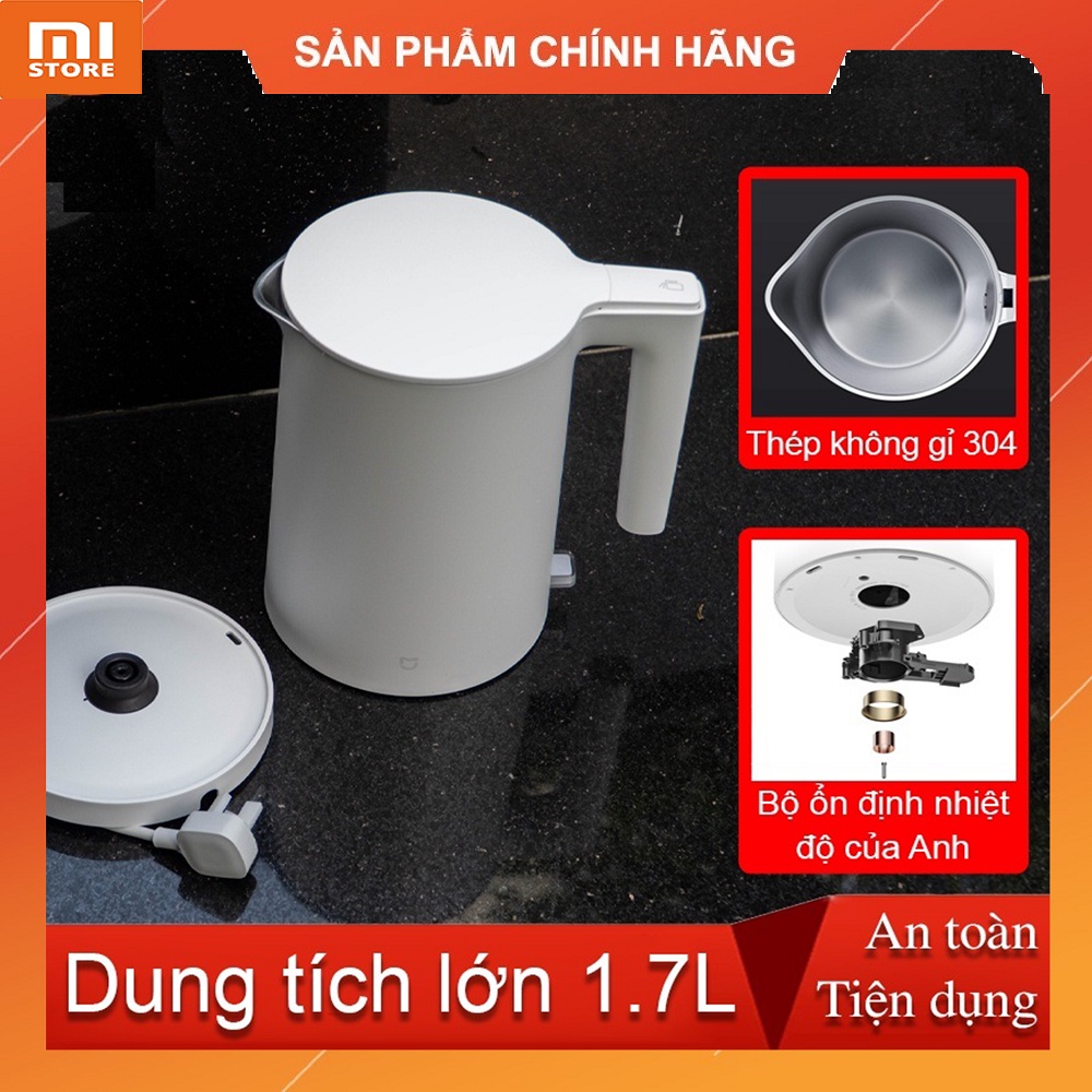 Ấm đun siêu tốc 1.7 lít Xiaomi Gen2 MJDSH04YM - Chính hãng bảo hành 12 tháng