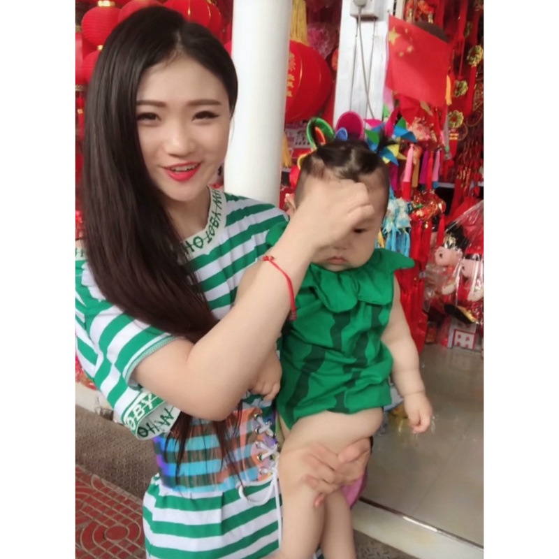 Áo Liền Quần Tam Giác In Họa Tiết Trái Cây Dễ Thương Thời Trang Mùa Hè Cho Bé Sơ Sinh