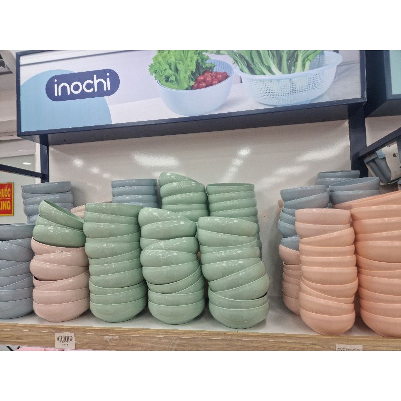Bát ăn cơm ăn dặm nhựa Inochi Amori cho bé chịu nhiệt chịu nhiệt 415ml