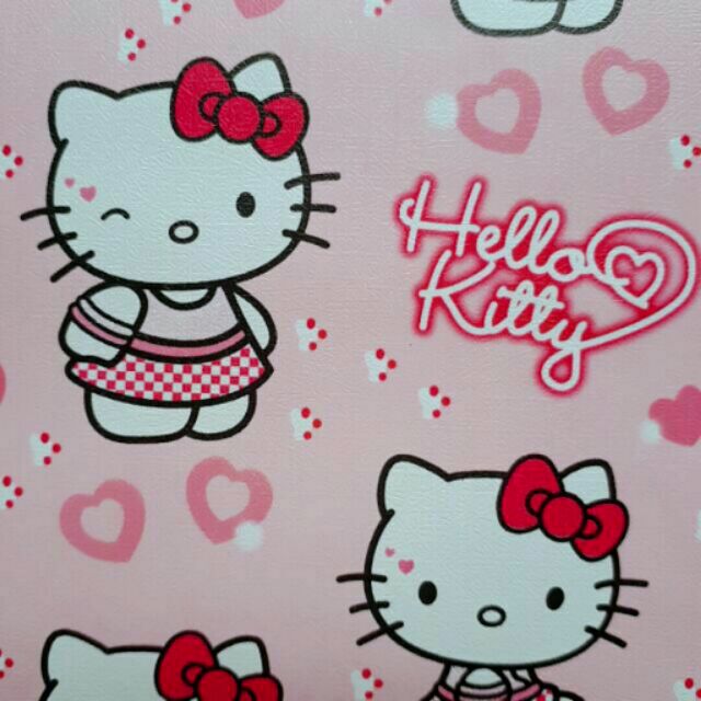 Giấy dán tường kitty dễ thương khổ rộng 0.45m