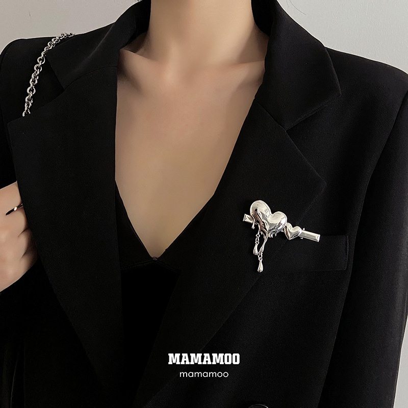 Kẹp Tóc Kim Loại Hình Giọt Nước Phong Cách retro