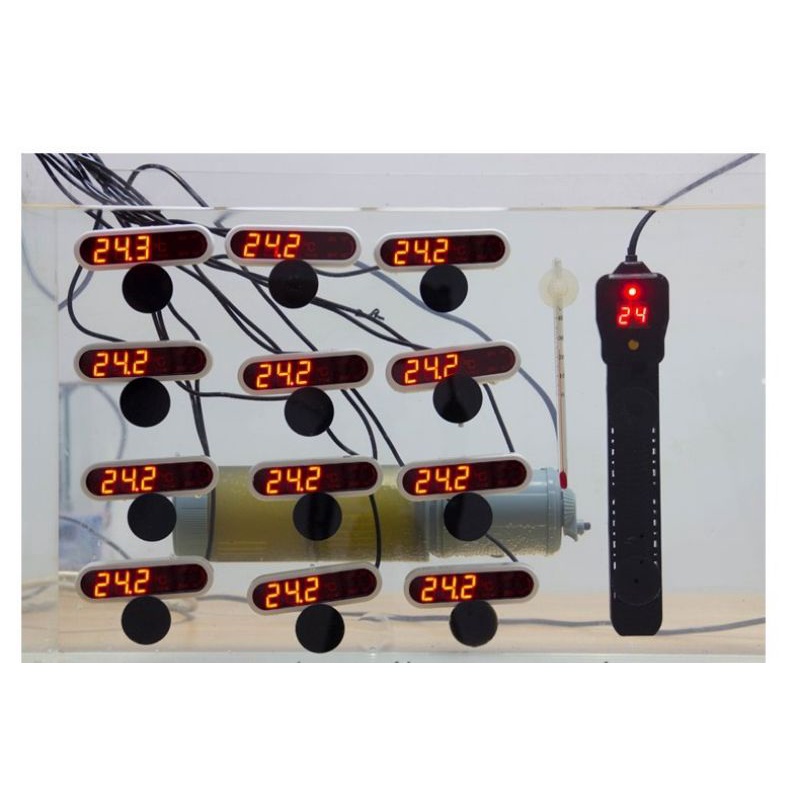 Đồng hồ đo nhiệt độ  bể cá, bể thủy sinh màn hình LCD