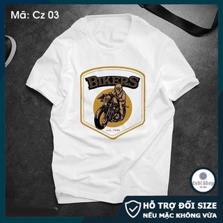 Áo thun nam,áo phông tay ngắn cổ tròn cá tính in hình Bike mã CZ3